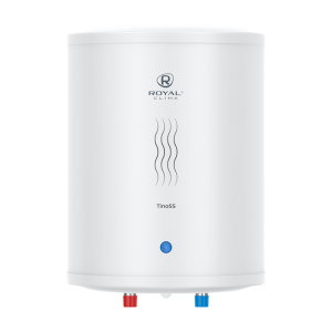 Настенный накопительный электрический водонагреватель Royal Clima TINOSS RWH-TS15-RS над раковиной