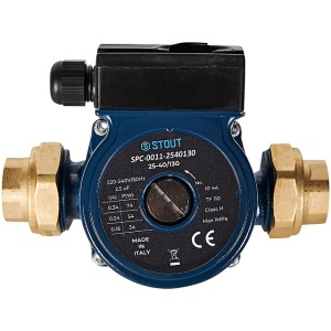 Насос циркуляционный STOUT 25/40-130 с латунными гайками