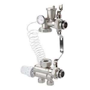 Насосно-смесительный узел для теплого пола 200 мм, 130 мм Valtec ECOMIX