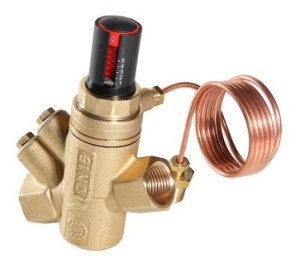 Автоматический регулятор перепада давления регулируемый 1”, 5-50 кПа, 15-1500 л/ч, с имп. трубкой