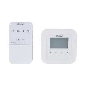 Беспроводной комнатный двухпозиционный регулятор ST-295v2, белый STOUT