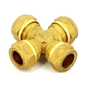 Крестовина обжимная для медной трубы 22 Tiemme