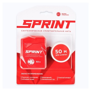 Нить для герметизации резьбы SPRINT 50м. + катушка 50м.