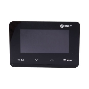 Проводной комнатный двухпозиционный регулятор ST-293v3, черный STOUT