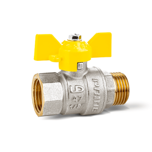 Кран шаровой для газа ВН/НР 1/2" LD Pride бабочка