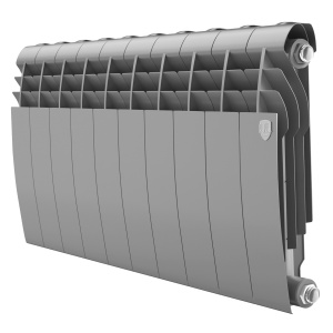 Биметаллический радиатор Royal Thermo Biliner 350 Silver Satin 10 секций