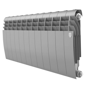 Биметаллический радиатор Royal Thermo Biliner 350 Silver Satin 12 секций