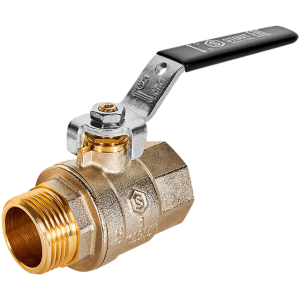 Кран шаровой полнопроходной 1" ВР/НР рычаг STOUT ГОСТ Р 59553-2021