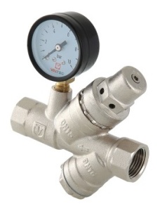 Автоматический подпиточный клапан с фильтром и манометром 1/2" VALTEC