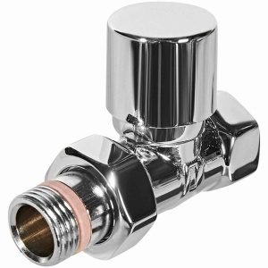 Клапан запорно-балансировочный STOUT Design хром, прямой 1/2"