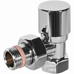 Клапан запорно-балансировочный STOUT Design хром, угловой 1/2"