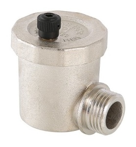 Воздухоотводчик автоматический угловой 1/2" выпуск сверху VALTEC