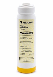 Картридж с ионообменной смолой ECO ION-10SL "Allforfix"