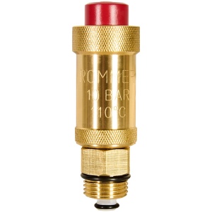 Воздухоотводчик ROMMER Flex автоматический вертикальный выпуск, нар.р. 1/2", c отсеч. клап