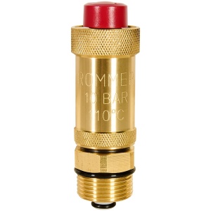 Воздухоотводчик ROMMER Flex автоматический вертикальный выпуск, нар.р. 3/4", c отсеч. клап