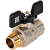 Кран шаровой полнопроходной с полусгоном 1/2" ВР/НР STOUT ГОСТ Р 59553-2021