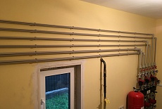 Монтаж труб отопления