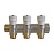 Коллектор распределительный 3/4", 3 отвода 1/2" плоское уплотнение STOUT