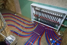 Монтаж коллектора для теплого пола